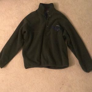 Army green Patagonia sweater